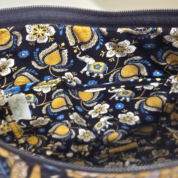 Vera Bradley Quilted Blue & Yellow Adjustable Shoulder Bag - Picture 5 of 5